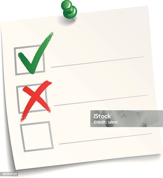 Segni Di Spunta - Immagini vettoriali stock e altre immagini di Votazione - Votazione, Yes - Parola inglese, Segno di spunta