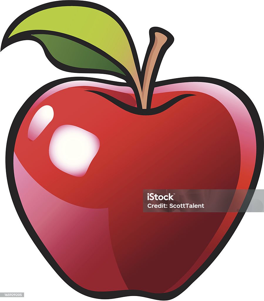 Apple - Lizenzfrei Apfel Vektorgrafik