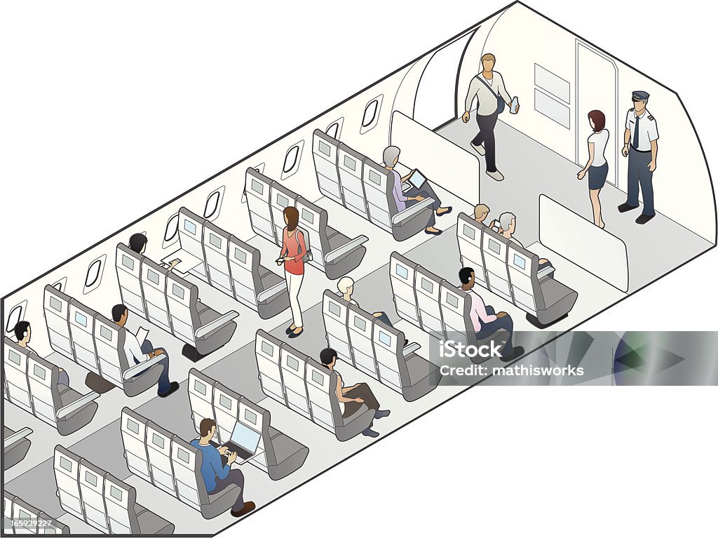 飛行機の座席図 - 飛行機のロイヤリティフリーベクトルアート
