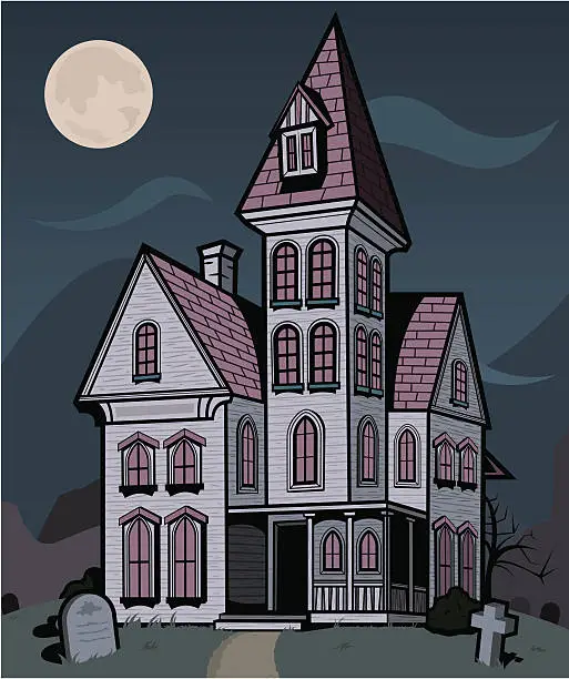 Vector illustration of Haunted House