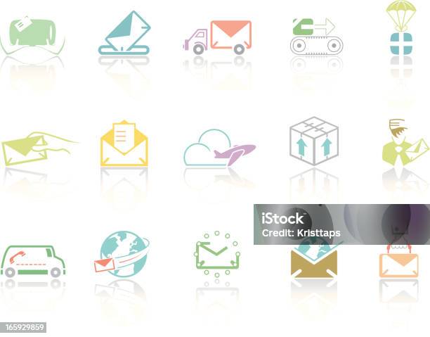 Mail Delivery Vector Simplecolor Mail Delivery Stock Illustration - Download Image Now - Air ...