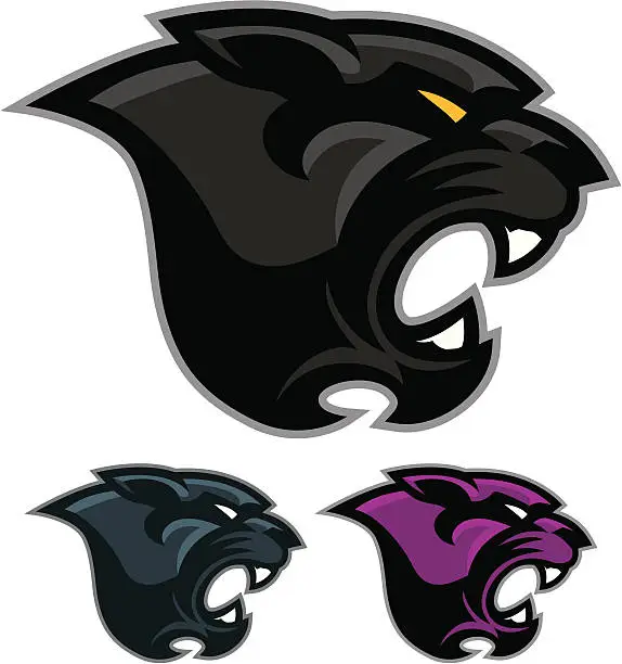 Vector illustration of Panther mascot head