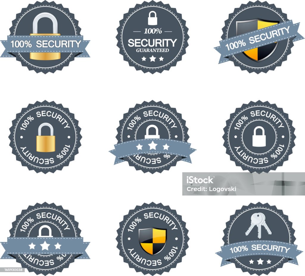 Security Label Backgrounds Security Labels Stock Illustration - Download Image Now - Cut Out ...