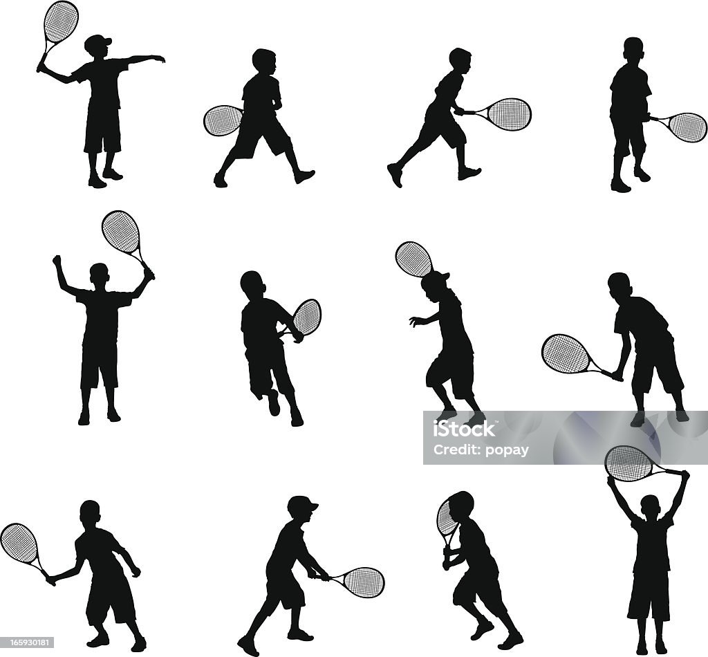 Tennis kids Tennis kids Illustration                                         EPS10 Child stock vector