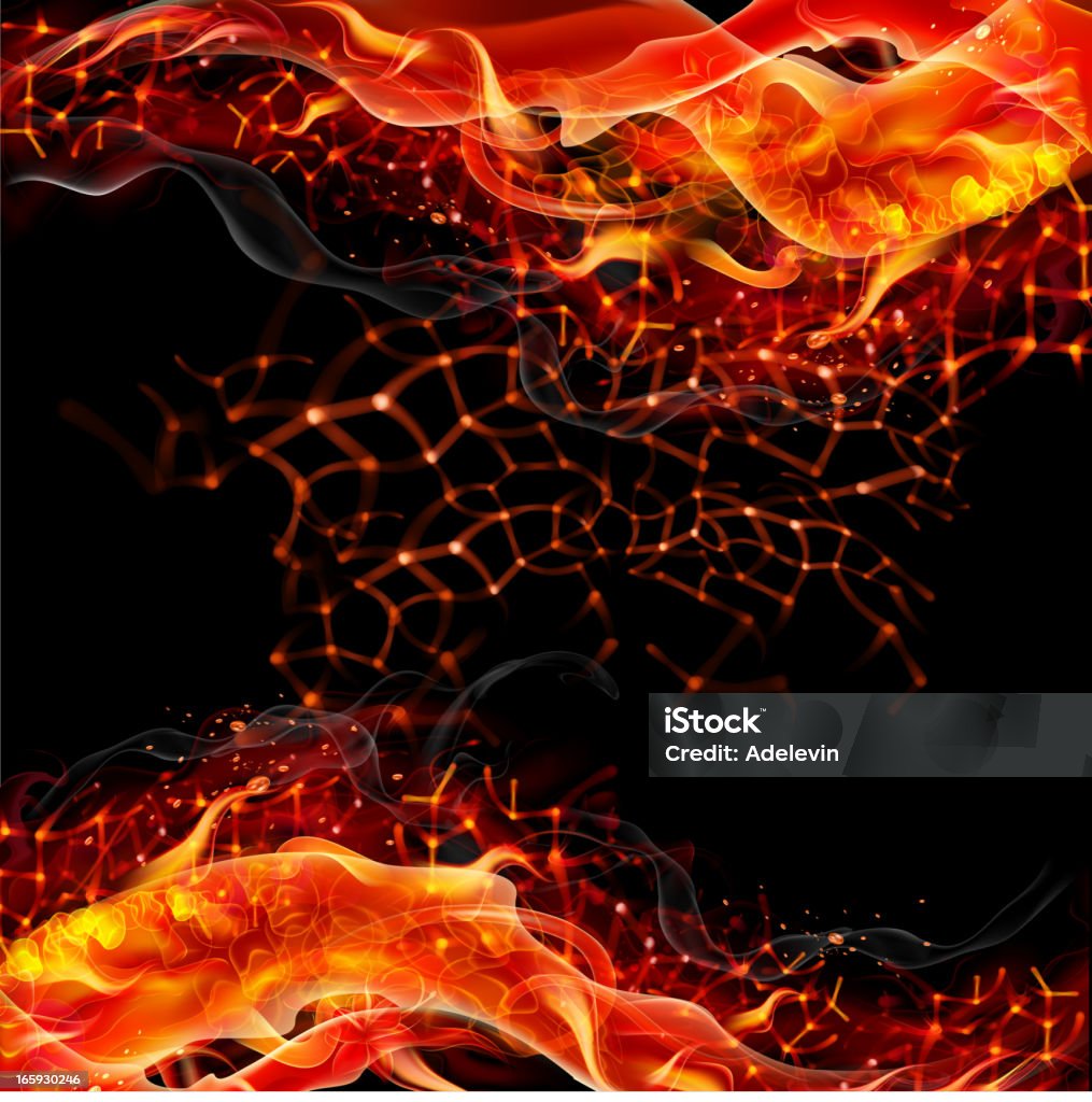 Fiery vector background Fiery hot vector background.EPS 10 file. multiply, screen and transparency effects. Lava stock vector