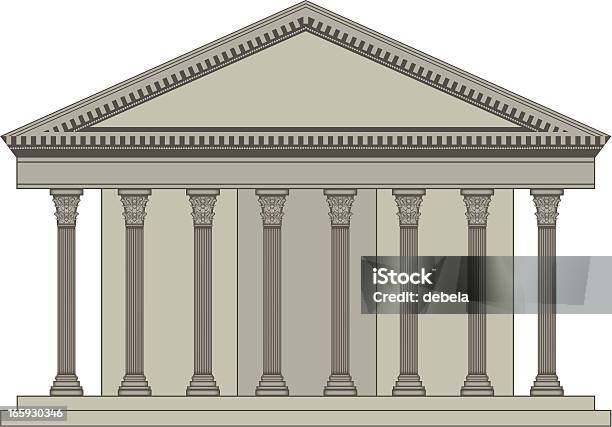 Vetores de Panteão e mais imagens de Panteão de Roma - Panteão de Roma, Romano, Arco - Característica arquitetônica
