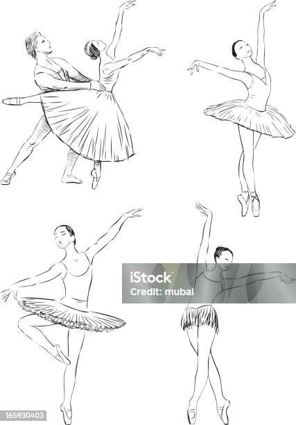 Dancing Ballet Stock Illustration - Download Image Now - Sketch, Ballet, Tutu