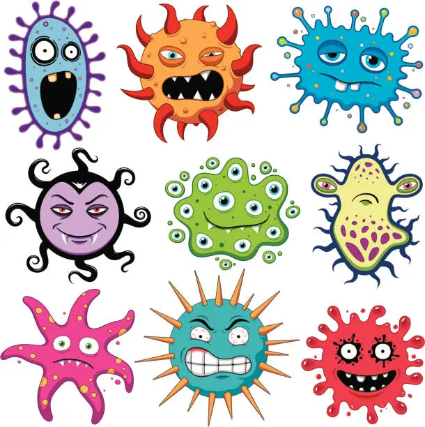 Vector illustration of Viruses