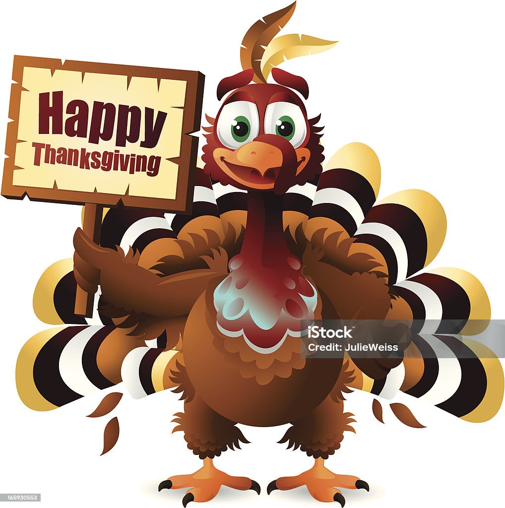 Dinde de Thanksgiving - clipart vectoriel de Dindon libre de droits