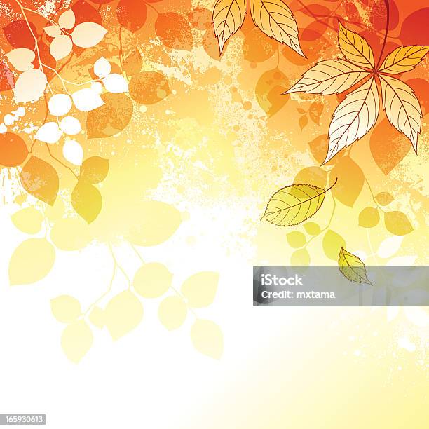 Outono Fundo - Arte vetorial de stock e mais imagens de Outono - Outono, Texturizado, Pintura em Aquarela