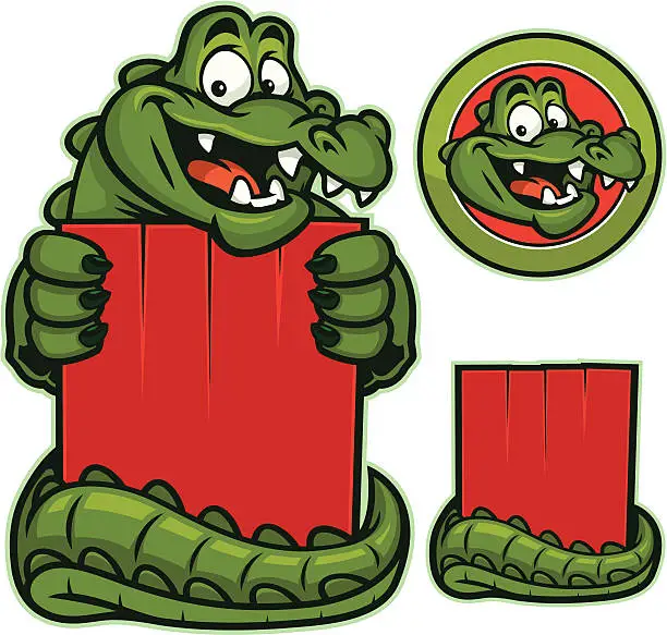 Vector illustration of Gator mascot