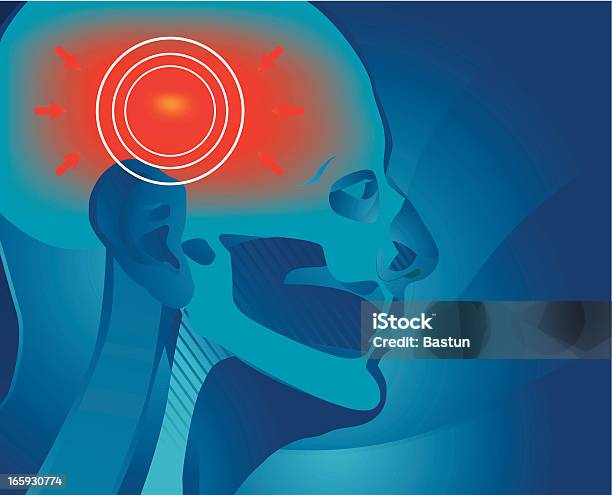 Head Pain Stock Illustration - Download Image Now - Pain, Headache, Human Head