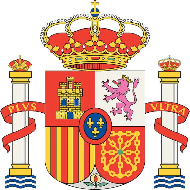 Vector illustration of Coat of arms (Spain)