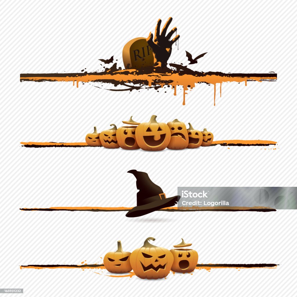 Halloween elementos de diseño - arte vectorial de Halloween libre de derechos