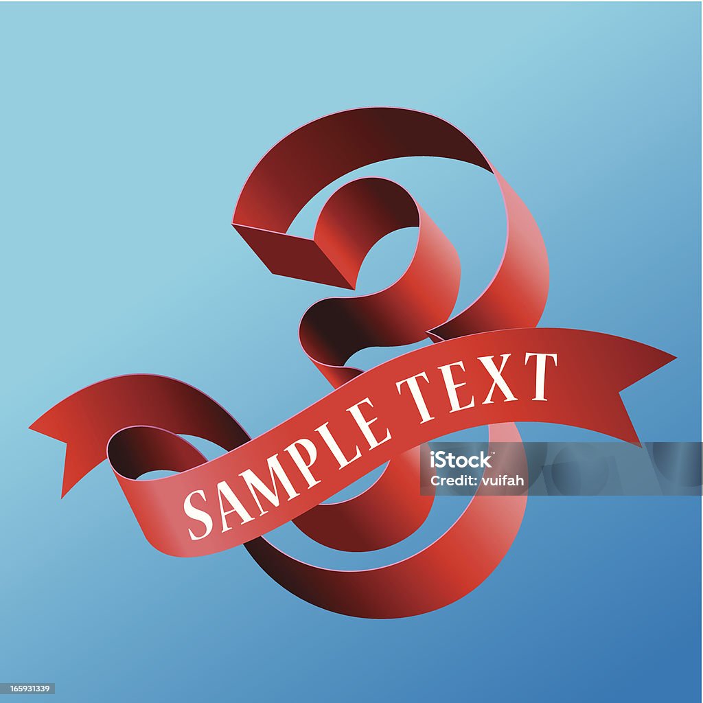 Cursive Ribbon Cursive Ribbon Bold Number 03 Stock Illustration - Download Image Now ...