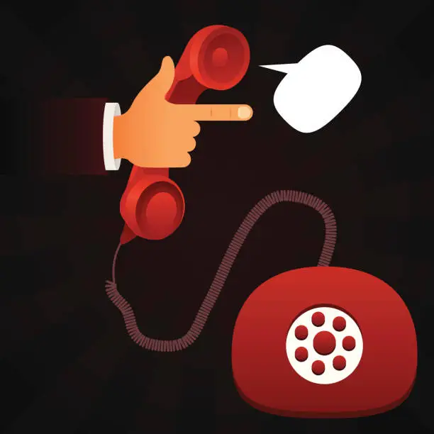 Vector illustration of Your emergency call