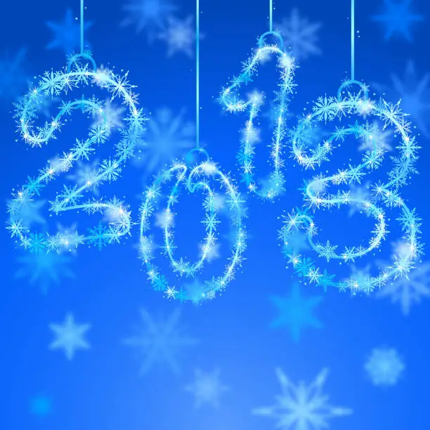 Vector illustration of New Year 2013