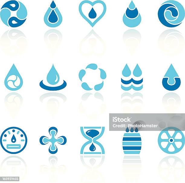 Water Recycling Symbols Stock Illustration - Download Image Now - Water, Drop, Icon Symbol