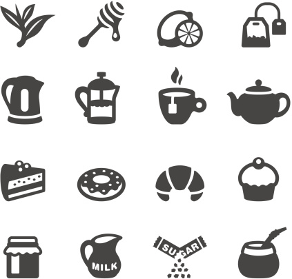 Mobico collection - Tea and Sweets icons.