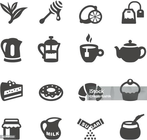 Mobico Icons Tea Stock Illustration - Download Image Now - Icon Symbol, Dried Tea Leaves, Honey