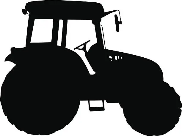 Vector illustration of Tractor