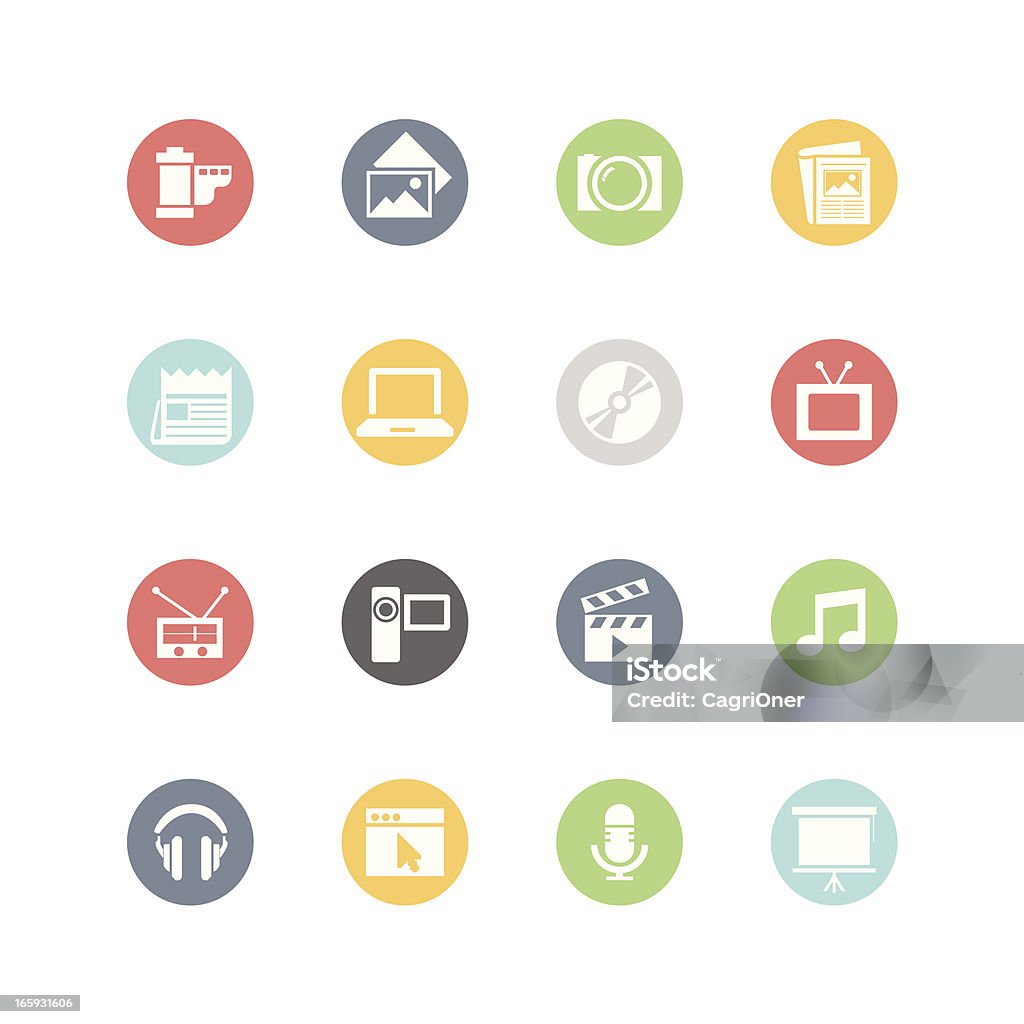 Multimedia Icons : Minimal Style http://www.appwitch.com/cagri/minimal.png Icon Symbol stock vector