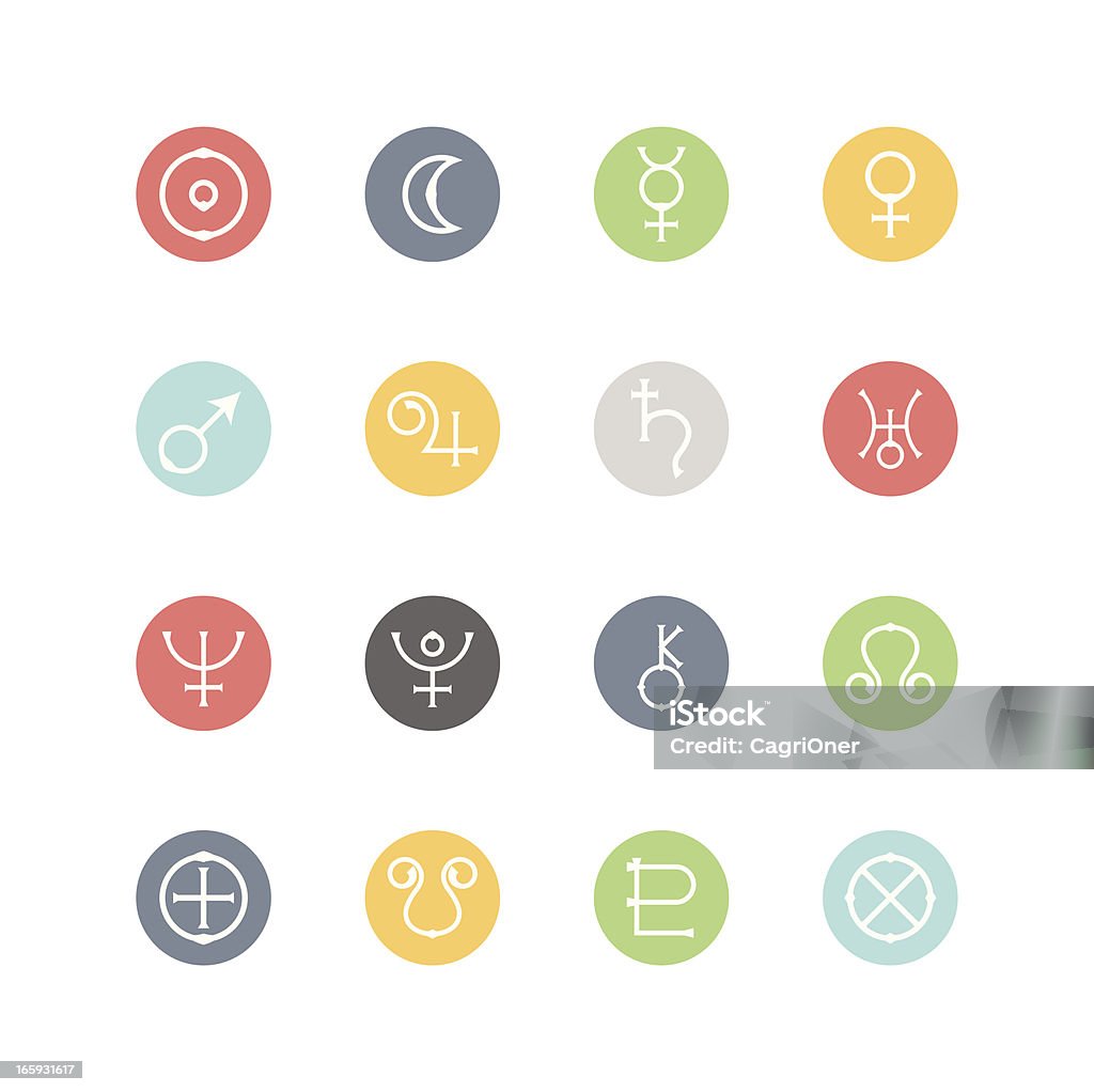 Astrological Planets Icons : Minimal Style http://www.appwitch.com/cagri/minimal.png Planet - Space stock vector