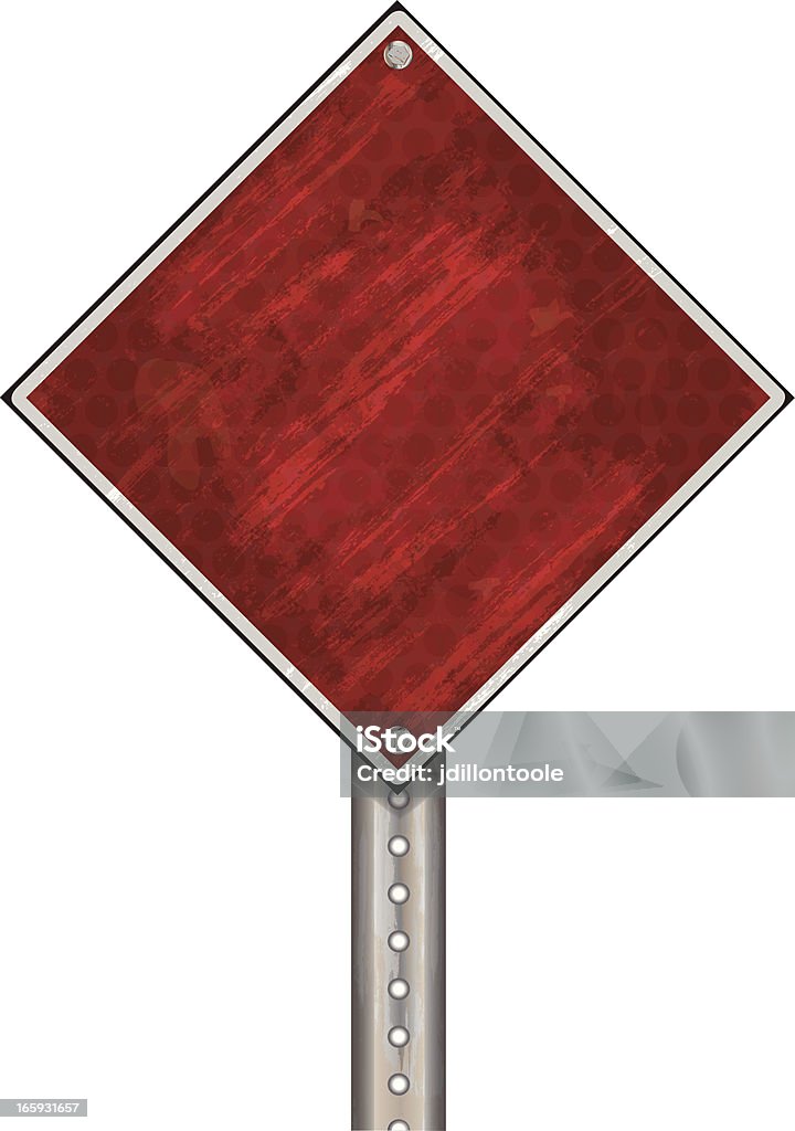 道路標示/レッドのグランジ - イラストレーションのロイヤリティフリーベクトルアート
