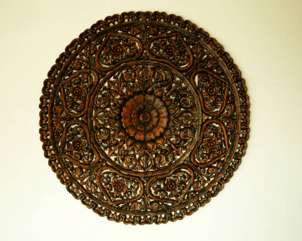 istock Wood Carving, Flower motif pattern design 1659317606
