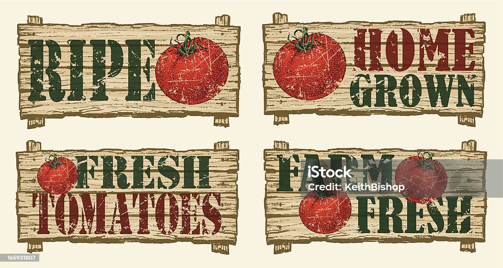 Pomidor życiowych-Farmers Market - Grafika wektorowa royalty-free (Znak)