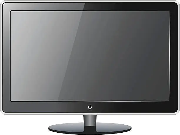 Vector illustration of LCD TV