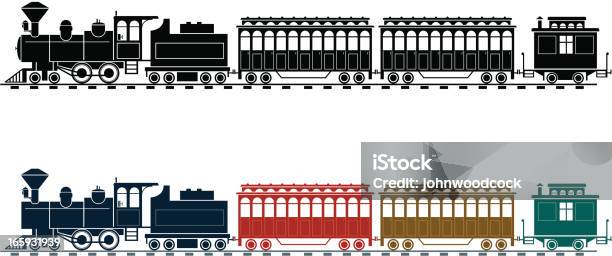 Vetores de Velho Trem e mais imagens de Locomotiva a vapor - Locomotiva a vapor, Locomotiva, Trem