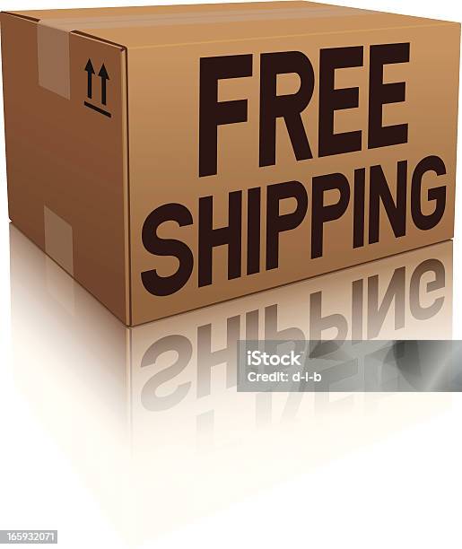 Free Shipping Box Icon Stock Illustration - Download Image Now - Box - Container, Cardboard, Cardboard Box