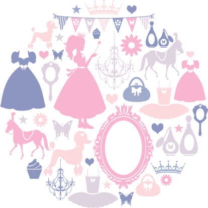 A set of icons for girls. See below for the boys version. 