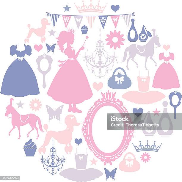 Girls Icon Set Stock Illustration - Download Image Now - Princess, Crown - Headwear, Icon Symbol
