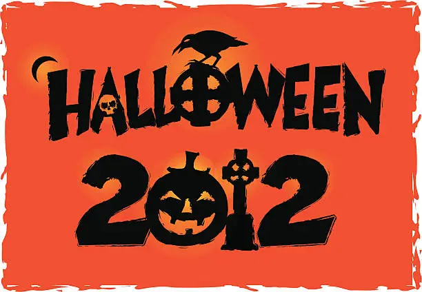 Vector illustration of Halloween 2012