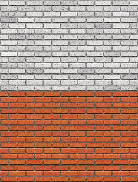 illustrations, cliparts, dessins animés et icônes de mur de briques - seamless brick repetition pattern