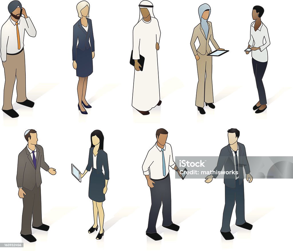 Multikulturellen Business Personen - Lizenzfrei Kipa Vektorgrafik