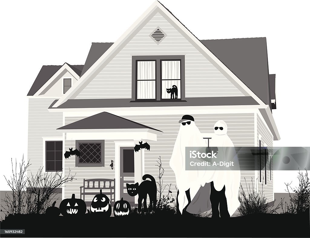 GhostlyPumpkins - arte vectorial de Aire libre libre de derechos