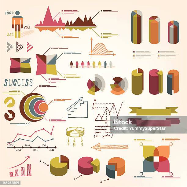 Vetores de Infográficos Elementos Vetorizados e mais imagens de Analisar - Analisar, Computação Gráfica, Conceito