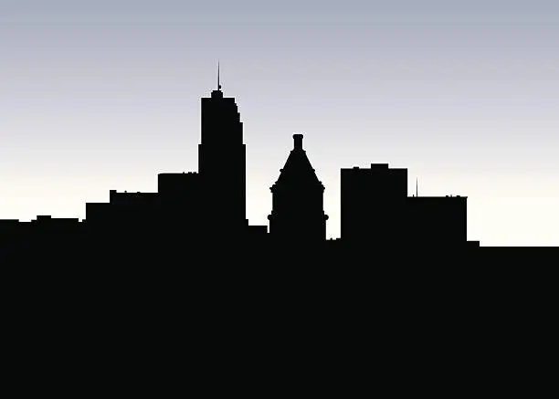 Vector illustration of Cincinnati Skyline Silhouette