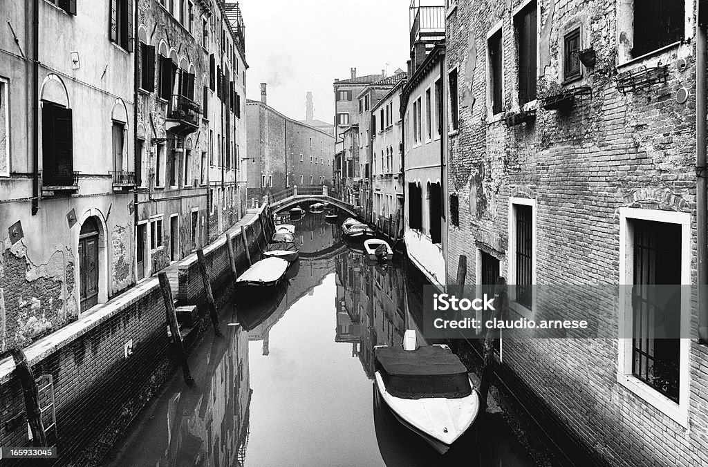 Venezia. Bianco e nero - Foto stock royalty-free di Acqua