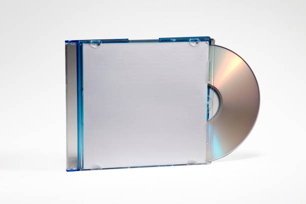 Clear plastic DVD case Studio shot of plastic CD or DVD case on plain background clear cd case stock pictures, royalty-free photos & images