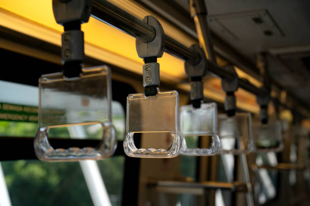 istock Close-up to Train handle in selected focus by public transportation that isolated from background 1659353017