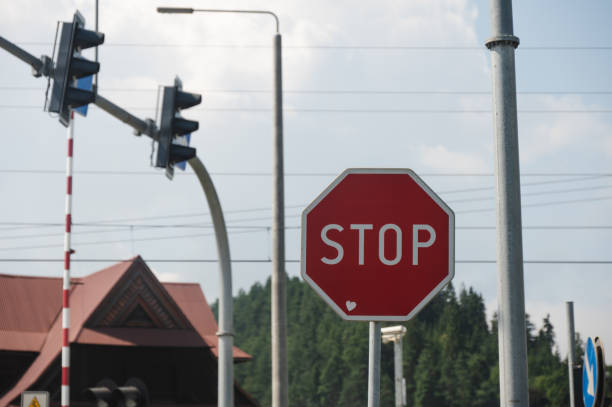 istock Stop sign in city 1659356992