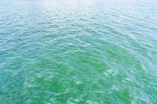 Water surface in the mediterranean sea