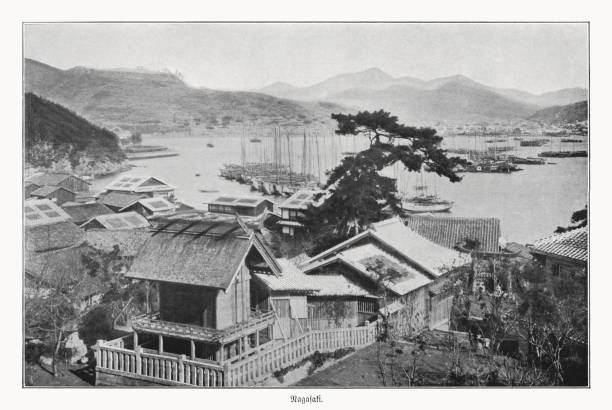 istock The harbor of Nagasaki, Kyushu, Japan, halftone print, published 1900 1659391718