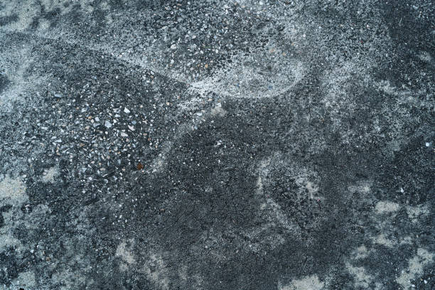 grey abstract old dirty dark cement wall background on ground texture. - antique old fashioned close up color image imagens e fotografias de stock