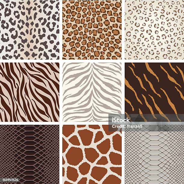 Seamless Animal Background Pattern Stock Illustration - Download Image Now - Pattern, Animal Pattern, Leopard Print