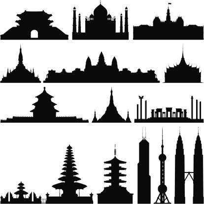 Highly Detailed Asian Monuments